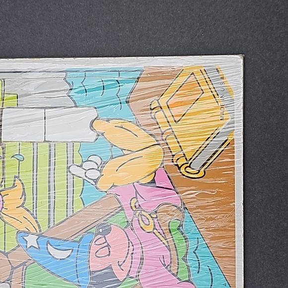 Vintage Playskool Disney Fantasia Sorcerers Apprentice 18 Piece Wooden Puzzle - Picture 7 of 7